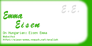 emma eisen business card